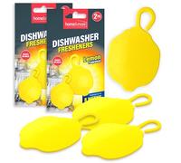SOL 4pk Dishwasher Freshener Hanging - Lemon Deodoriser Air Freshener
