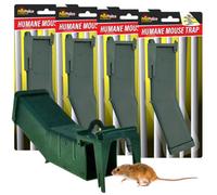 SOL 4Pk Humane Mouse Traps For Indoors, Mice Trap, Humane Mouse Traps For Indoors That Work, Effective Mousetraps