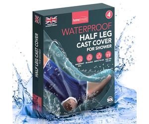 SOL 4pk Waterproof Leg Cover for Shower - Plastic Cast Protector
