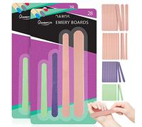 SOL 56pk Smooth Finish Assorted Emery Boards for Nails - Gentle Nail Files for Acrylic and Gel Nails - Compact, Easy-to-Use for Shaping, Filing & On-The-Go Nail File Set