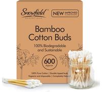 SOL 600Pcs Bamboo Cotton Buds 7.25Cm Multipurpose Swabs For Ear Cleaning Makeup Baby Care Crafts Hygiene Precision Cleaning