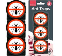 SOL 6Pk Ant Traps Indoor & Outdoor - Ant Bait Stations For Home - Ant Killer Indoor - Ant Trap - Stop Ant Bait Station