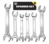 SOL 6pk Metric Spanner Set - 6mm to 17mm Double Ended Wrenches
