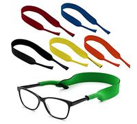 SOL 6pk Sports Glasses Straps, Neoprene Neck Lanyard for Sunglasses and Eyewear Accessories, Secure Cord for Men and Women Ideal for Active Sports, Floats in Water, Perfect for Outdoor Activities