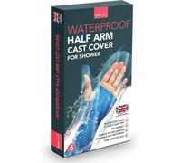 SOL 6Pk Waterproof Half Arm Cover For Shower Plaster Sleeve Protector For Broken Cast Universal Fit For Adults And Kids Reusable