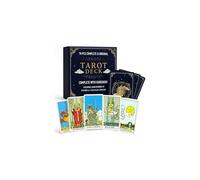 SOL 78pcs Complete Original Tarot Card Deck and Guide Book, For Beginners Set or Experienced Users, Vintage-style with Meanings on Them