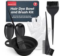 SOL 7pk Hair Dye Bowl and Brush Kit - Complete Set for Hair Colouring