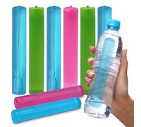 SOL 8pk Reusable Ice Cube Cooling Sticks - Freezable for Water Bottles | Non-melting travel friendly design, for tumblers and drinks, summer hydration, ideal for gym and parties