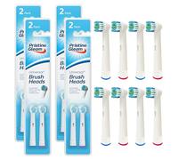SOL 8pk Universal Electric Toothbrush Heads Replacement, Soft Bristles