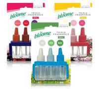 SOL 9 Pack of 7ml Triple Fragrance Refill - Compatible with 3volution - Odour Eliminator Air Freshener Plug in Diffuser Refill - Mixed Variant - Relaxing Scent (9 x Triple Plug Ins)