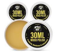 SOL 90ml Wood Polish - 3pk 30ml Wax Furniture Restorer for Wood Tables, Cabinets, Floors & Antiques - Natural Finish Surface Conditioner & Shine Enhancer for Home Furnishings