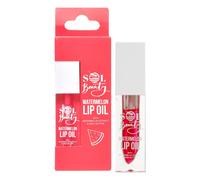 Sol Beauty Watermelon Lip Oil Extract Shea Butter Nourish Hydrate Soften Lips 3G In Clear Clear