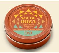 Sol De Ibiza Mineral Sun Protection SPF30 Face & Body Natural Ingredients Non Nano Zinc Oxide Vegan Waterproof Adults & Kids 30g New Creamy Texture