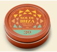 Sol De Ibiza Mineral Sun Protection SPF30 Face & Body Natural Ingredients Non Nano Zinc Oxide Vegan Waterproof Adults & Kids 30g New Creamy Texture