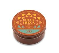Sol de Ibiza Plastic Free - Face & Body Natural Mineral Sunscreen SPF30 - Waterless Solid Sunscreen - Natural ingredients - Non Nano zinc oxide - Vegan - Adults & Kids - 100g