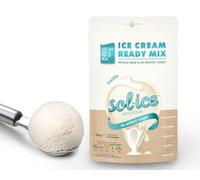 Sol-ice 0% Added Sugar Ice Cream Mix Powder | Fibre-Based | Whip with Just a Mixer or Machine | Dairy Keto Friendly | Vanilla 200g (makes 8-10 scoops)