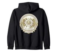 Sol Invictus Unconquered Sun Invincible Solar Deity Zip Hoodie