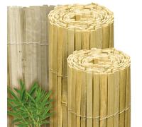 Sol Royal Light Glossy Bamboo Privacy Screen 120x600 cm - Bamboo Fence Screening Garden Screening Balcony Outdoor Privacy Screen Fence Panels Covering Weather-Resistant Natural Bamboo Fence - B33