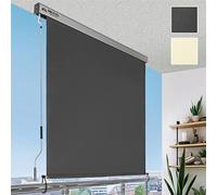 Sol Royal MS5 Garden Side Awning 180x250 cm Outdoor Roller Blind - Durable Privacy Protection Removable Handle Waterproof Sunblind Manual Vertical Awning Sunshade Terrace Balcony Garden Anthracite