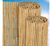 Sol Royal Natural Garden Reed Fence Screening 80x600 cm - Weather-Resistant 100% Reed Privacy Protection Screens Balcony Outdoor Sun & Wind Protection Durable - S36