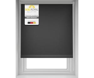 Sol Royal T42 Blind 60 x 160 cm - No Drill Thermal Darkening Roller Blind with 90cm Chain - Insulating Window Treatment - Stepless Height Adjustment for Window & Door - Anthracite