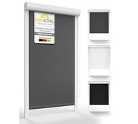 Sol Royal Thermal Blackout Roller Blinds for Windows No Drill Cassette Door