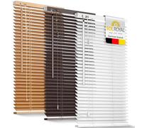 Sol Royal Wooden Venetian Blinds for Windows Easy Fit Darkening Shutter