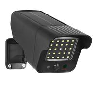 SOL1803S Dummy Solar CCTV Camera - Flashing LED Motion Sensor LED Security Surveillance Professional IP65 Home Office Warehouse