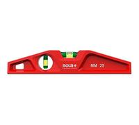 Sola 1330201 "M 25" Die-Cast Spirit Level, Red, 25 cm