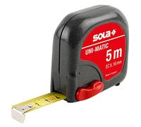 Sola 50012601 "Uni-Matic UM 5" Tape Measure, Red/Black, 5 m