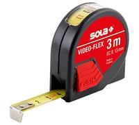 Sola 50012901 "Video-Flex VF 3" Tape Measure, Black/Red, 3 m