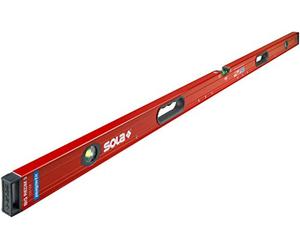 SOLA Big RedM 3 Neodymium Magic Spirit Level with Neodymium Magnets I with Patented Dragonflies SOLA-Focus Dragonfly and SOLA Coating with Integrated Handles I with 2K Tips