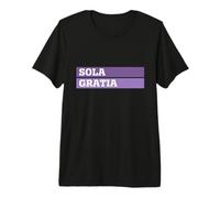 Sola Gratia - 5 Solas - Reformation - Grace Alone - Latin Premium T-Shirt