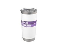 Sola Gratia - 5 Solas - Reformation - Grace Alone - Latin Stainless Steel Insulated Tumbler