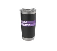 Sola Gratia - 5 Solas - Reformation - Grace Alone - Latin Stainless Steel Insulated Tumbler