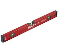 SOLA LSB24 Big Red Aluminum Box Beam Level with 3 60% Magnified Vials, 24-Inch
