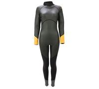 Sola Open Water Ladies - Back Zip 3/2mm Fullsuit Wetsuit - Black/Coral - Black - 10