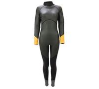 Sola Open Water Ladies - Back Zip 3/2mm Fullsuit Wetsuit - Black/Coral - Black - 18