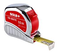 Sola TM 10 10 m "Trimatic" Tape Measure - Red/Black