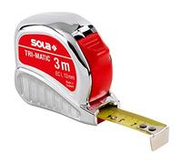 Sola TM 3 3 m "Trimatic" Tape Measure - Red/Black
