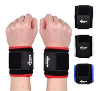 Solace Bracing Antibacterial Wrist Support (4 Colours) - British Made & NHS Supplied Breathable Wrist Wrap - #1 Sports & Gym Wrist Brace for Workouts, Weightlifting, Tennis, Golf & More - Red (Pair)