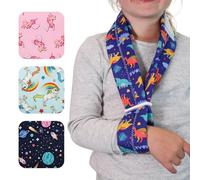 Solace Bracing Children's Padded Sling (5 Fun Designs) - British Made & NHS Supplied Kids Collar & Cuff Sling - #1 Arm, Collarbone, Wrist, Shoulder & Elbow Support for Fractures & Injuries - Dinosaurs