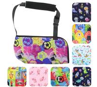 Solace Bracing Children's Padded Sling (8+ Fun Designs) - British Made & NHS Supplied Kids Sling - #1 Arm, Collarbone, Wrist, Shoulder & Elbow Support for Fractures & Injuries - Football (Pink/Purple)