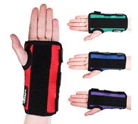 Solace Bracing Children's Padded Wrist Support (4 Fun Colours) - British Made & NHS Supplied Kids Wrist Brace Splint - #1 for Fractures, JI Arthritis, Sprains, RSI, Injuries & More - Red, L, Left