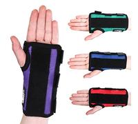 Solace Bracing Children's Padded Wrist Support (4 Fun Colours) - British Made & NHS Supplied Kids Wrist Brace Splint - #1 for Fractures, JI Arthritis, Sprains, RSI, Injuries & More - Purple, S, Left