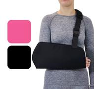 Solace Bracing Comfort Max Padded Sling (2 Colours) - British Made & NHS Supplied Sling for Adults - #1 Arm, Collarbone, Wrist, Shoulder & Elbow Support for Fractures & Injuries - Black, Large