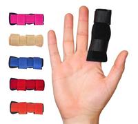 Solace Bracing Cool-Flow Max Finger Splint (6 Colours) - #1 British Made & NHS Supplied Advanced Support Brace for Fractures, Arthritis, Trigger Finger, Mallet Finger, Sprains & More - Black, OSFM