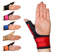 Solace Bracing Cool-Flow Max Thumb Support (6 Colours) - #1 British Made & NHS Supplied Advanced Thumb Spica Splint Brace for Arthritis, Tendonitis, RSI, Trigger Thumb & More - Red, Universal, OSFM