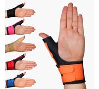 Solace Bracing Cool-Flow Max Thumb Support (6 Colours) - #1 British Made & NHS Supplied Advanced Thumb Spica Splint Brace for Arthritis, Tendonitis, RSI, Trigger Thumb & More - Orange, Universal, OSFM