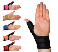 Solace Bracing Cool-Flow Max Thumb Support (6 Colours) - #1 British Made & NHS Supplied Advanced Thumb Spica Splint Brace for Arthritis, Tendonitis, RSI, Trigger Thumb & More - Black, Universal, OSFM